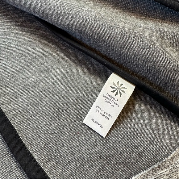 -Athleta asymmetrical heather gray moto jacket - Picture 7 of 8